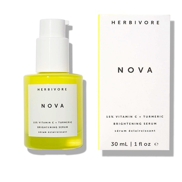 New Herbivore NOVA 15% Vitamin C + Turmeric Brightening Serum 30ml Sephora - Picture 5 of 9